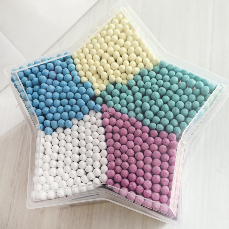 500 colored cotton swabs, large quantity, disposable double-headed makeup cotton swabs, box set, household in-stock ear cleaning cotton swabs full figure