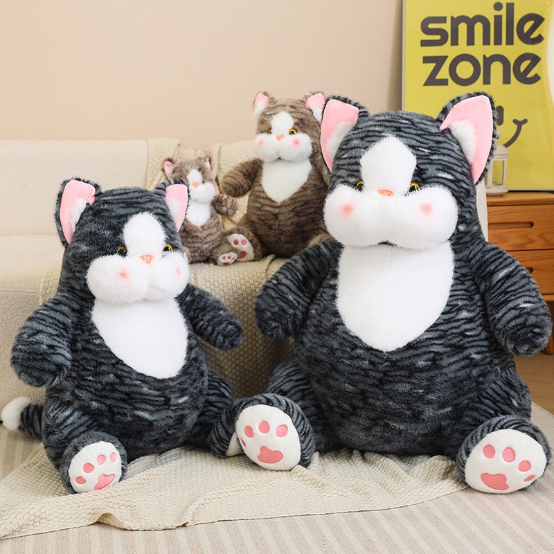 Popo Cat simulation cat plush toy, Little Cat plush toy, as a birthday gift for children and girls Specification image
