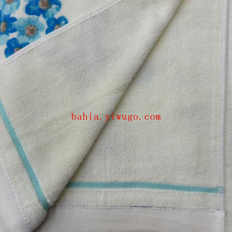 Bahia digital printed pure cotton bath towel, soft absorbent towel, bath towel, home wrap towel Item Picture