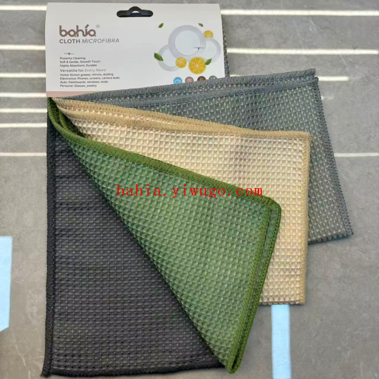 30*30cm diamond-shaped particle cleaning cloth, dishwashing cloth, pot brush cloth, multi-functional scrubbing cloth, cleaning cloth Specification image