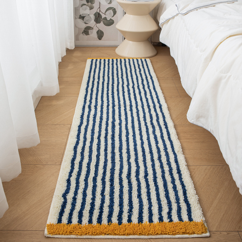 Ins-style high-end bedside carpet, thickened bedroom sofa mat in front of the bed, bay window mat, bathroom water-absorbing and anti-slip floor mat details Picture