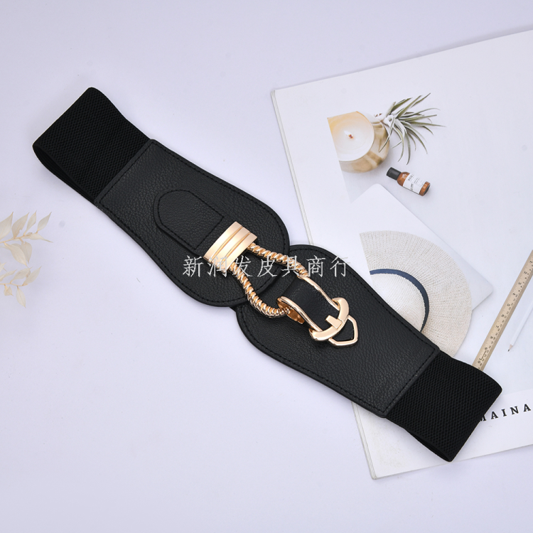 The wide belt with elastic and tight design is a versatile accessory for ladies. It is retro and fashionable, paired with a dress or down jacket. It looks slimmer when worn over a cinched waist