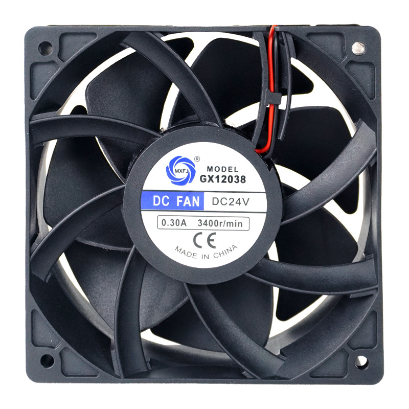 GX12038 24V0.3A factory direct supply oil-impregnated bearing DC axial flow fan cooling fan Item Picture