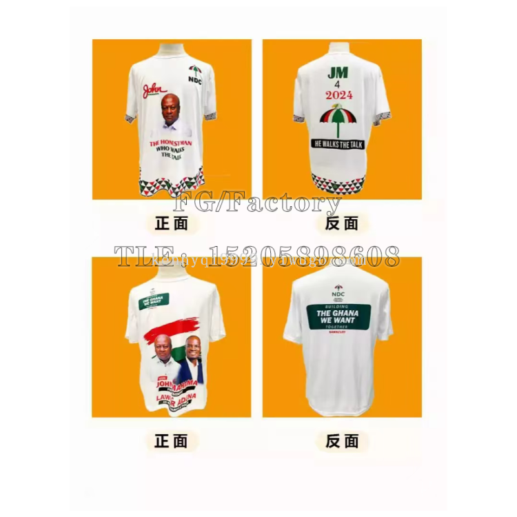 Customized cross-border presidential campaign uniforms and pure polyester election advertising shirts create a professional election image Application Scenario