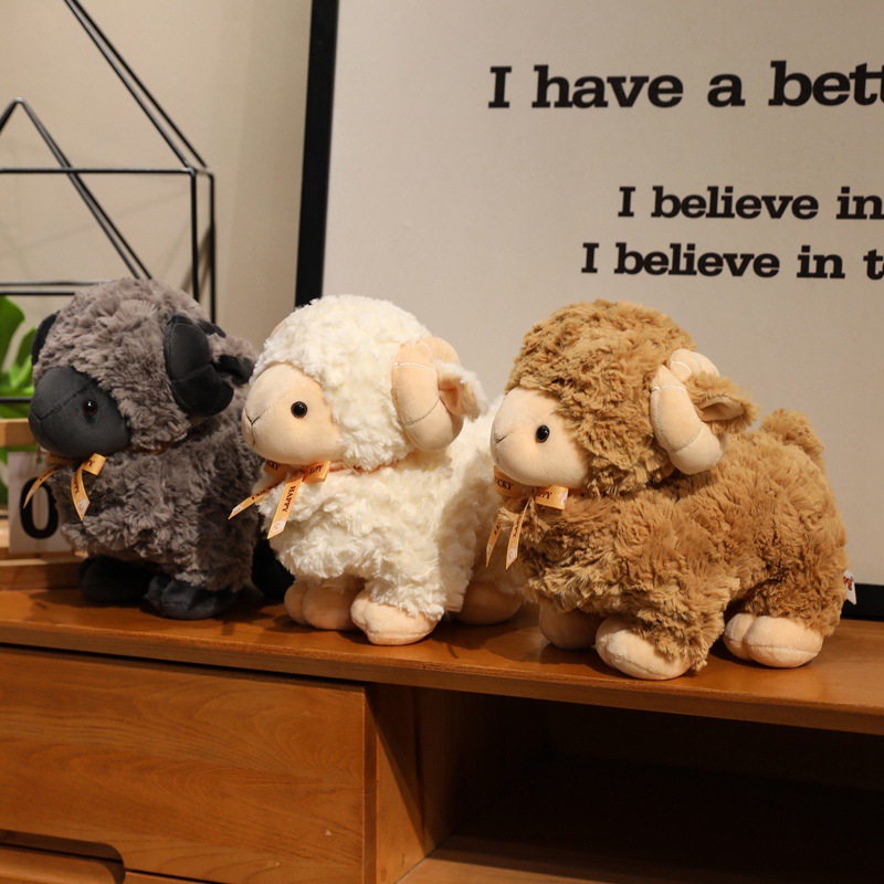 The new Nordic lamb plush toys, cute sheep throw pillows and children's cloth dolls are selling well details Picture