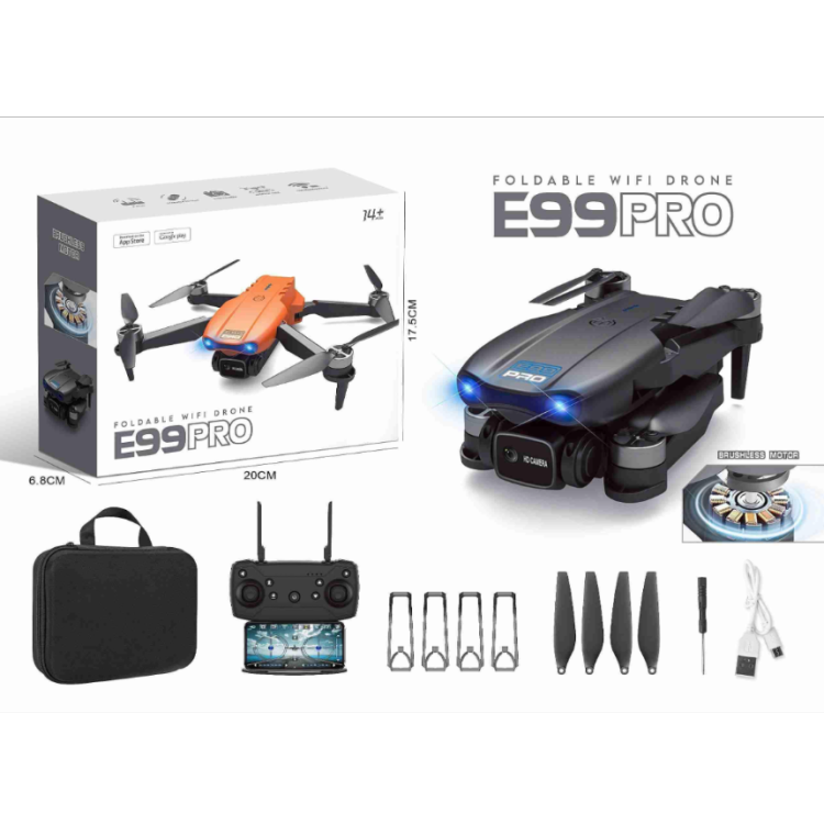 跨境e88无人机8k长续航无刷折叠四轴飞行器高清航拍遥控飞机玩具