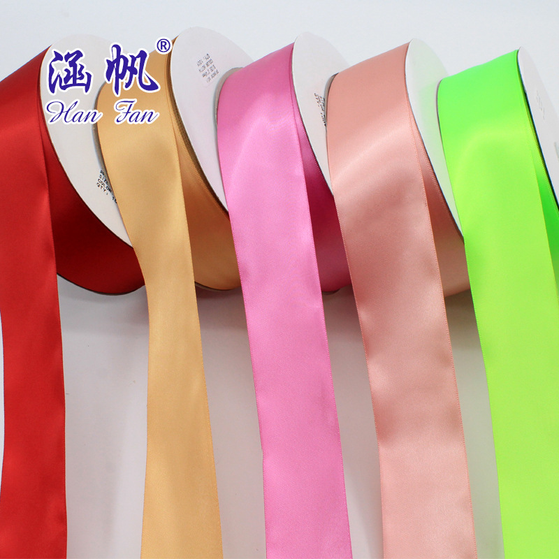 Hanfan webbing DIY jewelry accessories, 5CM wide encrypted polyester ribbon, gift packaging, handmade bow details Picture