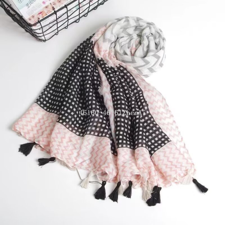 New cross-border export printed long scarf e-commerce live-streaming scarf wholesale supply chain supply