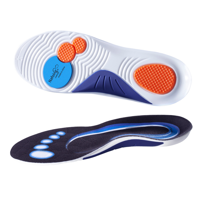 Flat foot correction insoles, men's summer sports shock-absorbing arch support, women's foot pads, leg shape orthopedic insoles wholesale full figure