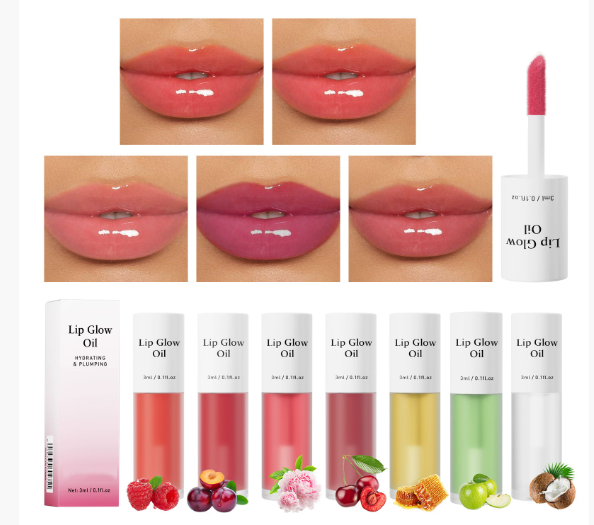 Self-owned brand long-lasting organic vegan lip gloss care mask, sugar-containing moisturizing smooth makeup, waterproof liquid lip gloss Item Picture