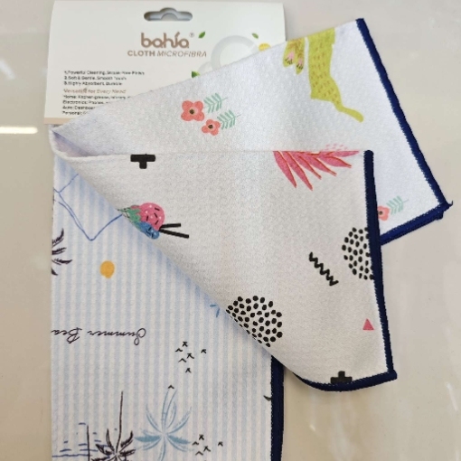 Printed small waffle checkered kitchen cleaning square towels and tea towels details Picture