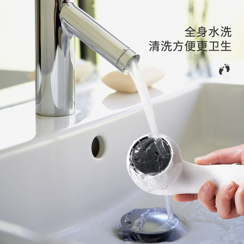 跨境新款电动吸尘磨脚器去死皮老茧全身水洗数显修脚器美脚机产品图