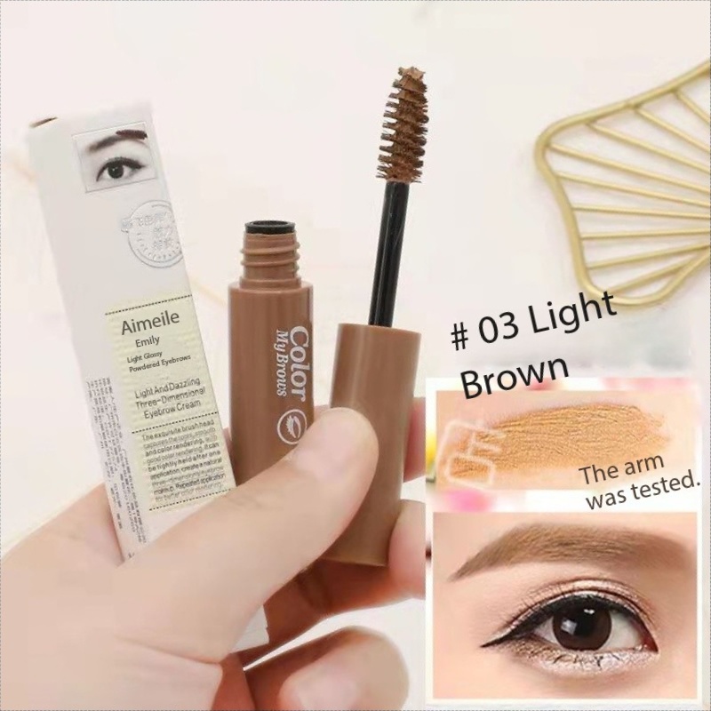 Natural three-dimensional dark brown vegan eyebrow pencil dyeing pen, waterproof and non-fading, no smudge during makeup Specification image