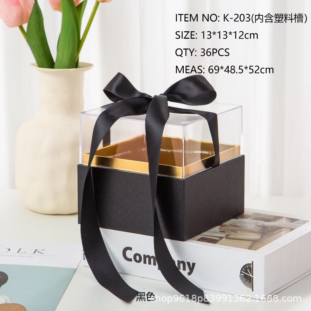 正方形亚克力礼盒结婚喜糖伴手礼礼物回礼厂家整件批发高档感