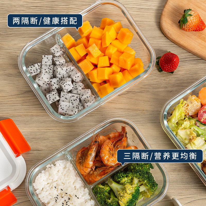 Vacuum electric air-pumping glass lunch box, sealed storage, student and office worker lunch box, microwaveable Specification image