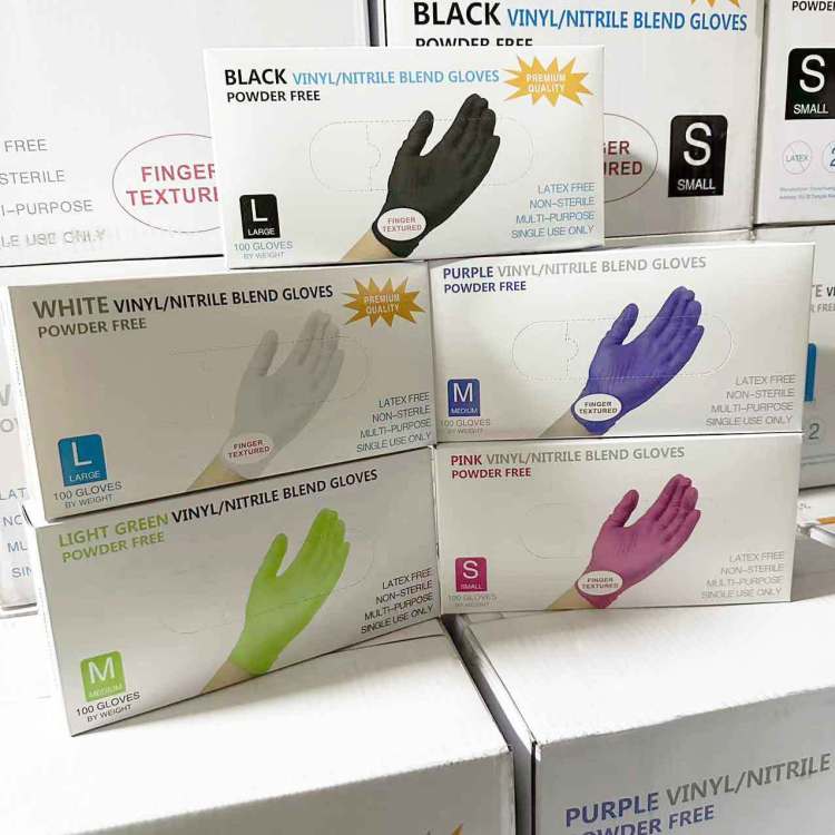 手指套/星宇手套/丁晴手套/清洁手套/PVC手套白底实物图