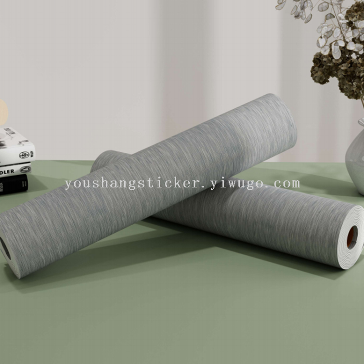 Self-adhesive linen wallpaper for bedrooms and dormitories, waterproof and stain-resistant wall stickers, warm and cozy decoration Item Picture
