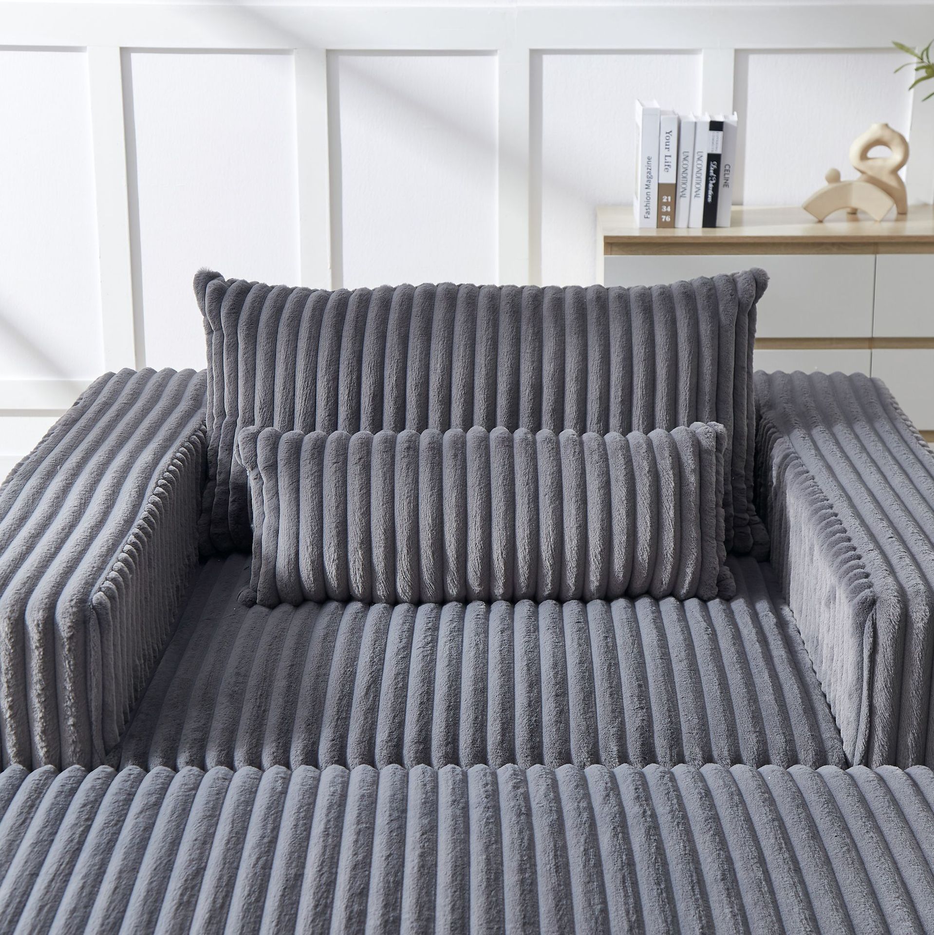 A single-person folding sofa bed with a cushion, pillow and compression sponge for both living room and bedroom details Picture