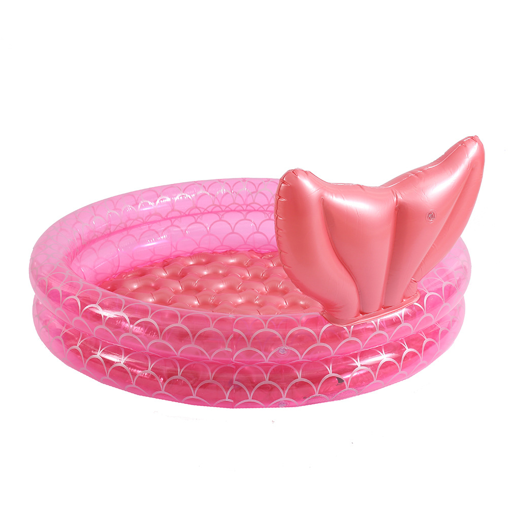 Mermaid thickened sequined water pool, PVC inflatable home newborn baby, children and baby swimming pool, ocean ball pool Application Scenario