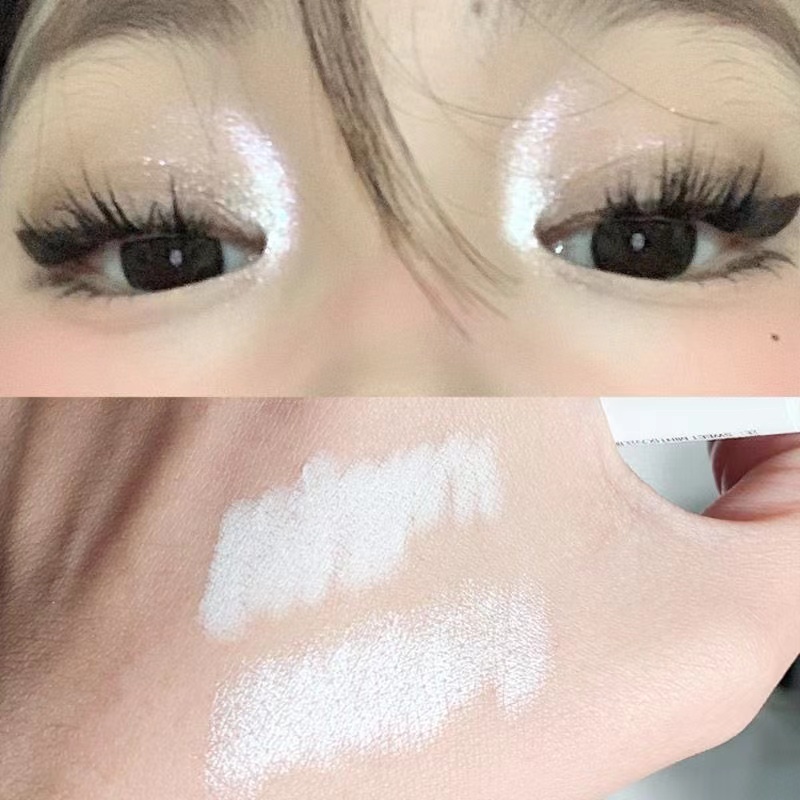 Customized OEM/MODM charming beauty eyeshadow palette powder, high-pigment, low-light highlighter, long-lasting pearlescent Specification image