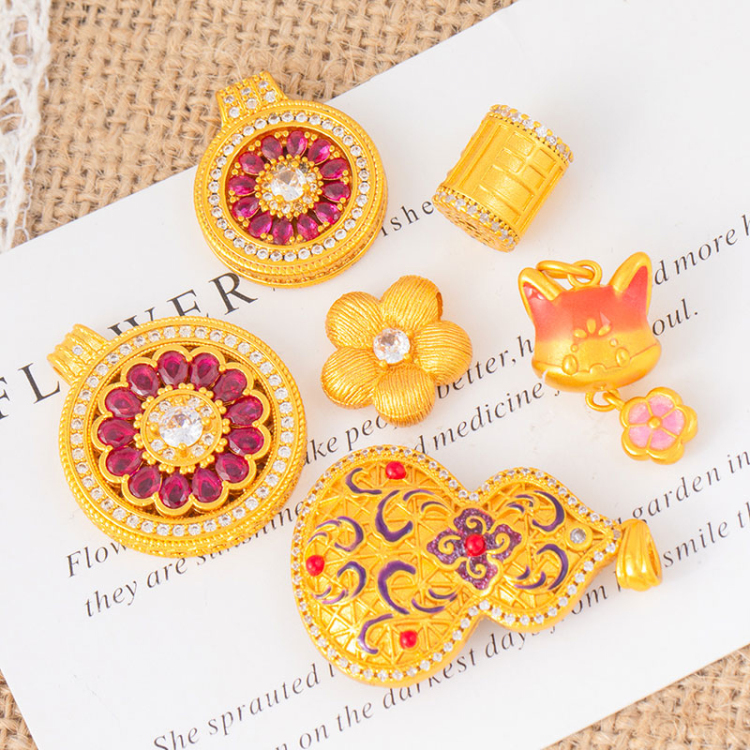 唐卡/恶魔之眼/吉他项链/佛学/马上有钱银饰品产品图