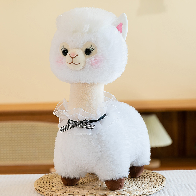 Cute alpaca plush toys, cross-border lamb dolls, children's sleeping pillows, event gifts, can be made with logos Application Scenario