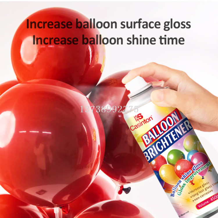 Balloon brightener, anti-oxidation brightener, enhances gloss. Wholesale of balloon brightener for parties and weddings Item Picture