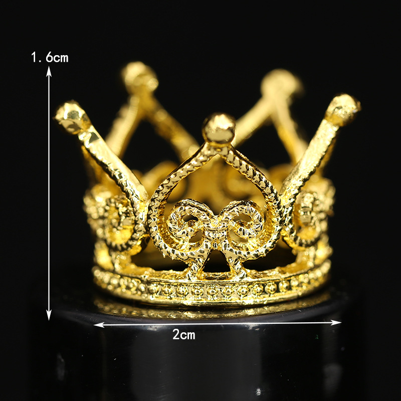 原创DIY暴力大头熊头饰配饰 生日鲜花装扮节日表演迷你圆皇冠合金