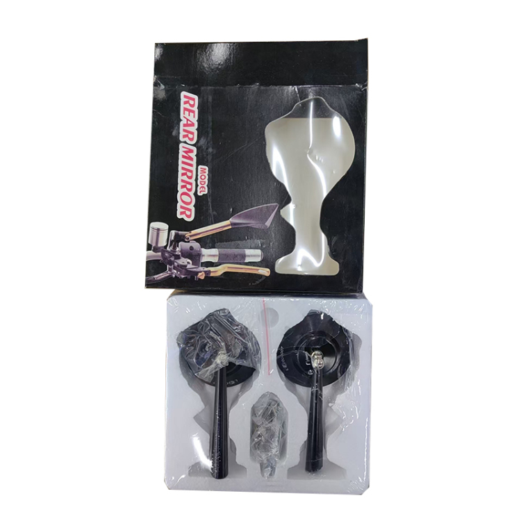 Cross-border best-selling motorcycle universal rearview mirror, rearview mirror, round mirror, rearview mirror, No. 9 mirror hole, rearview mirror Item Picture