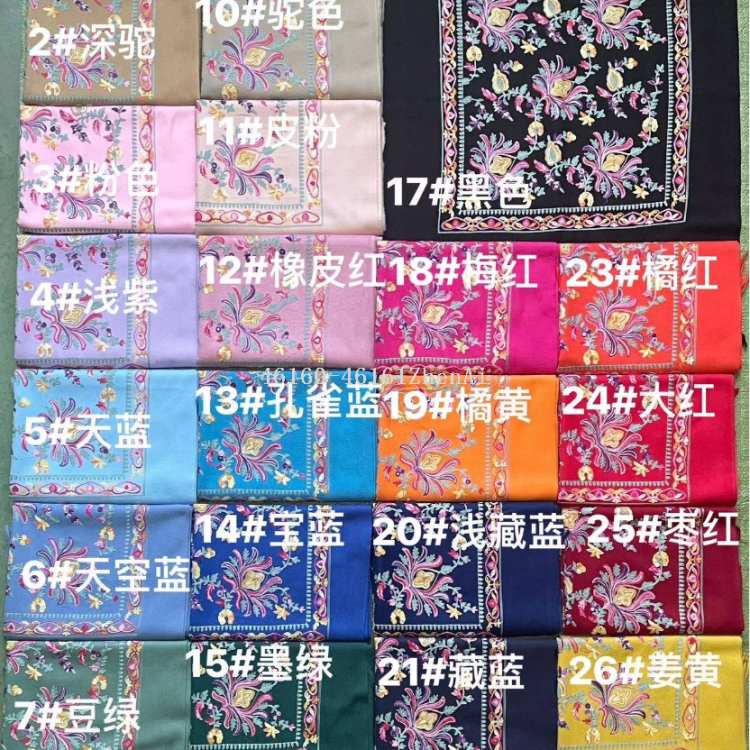 围巾/人字纹围巾/毛线围巾/纱巾/新丝缎缎面方巾细节图
