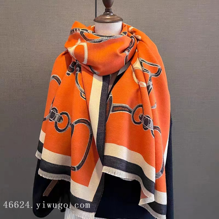 Cross-border scarf wholesale e-commerce live stream 27 High-speed jacquard series horse hoof deduction cash payment Item Picture