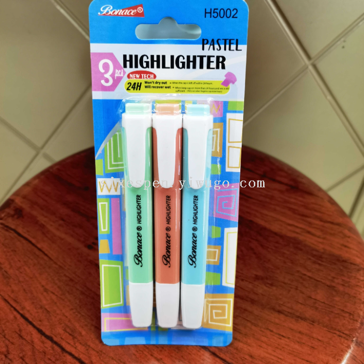 Dianshi Wholesale Colored Highlighter set: Red single-color stationery highlighter