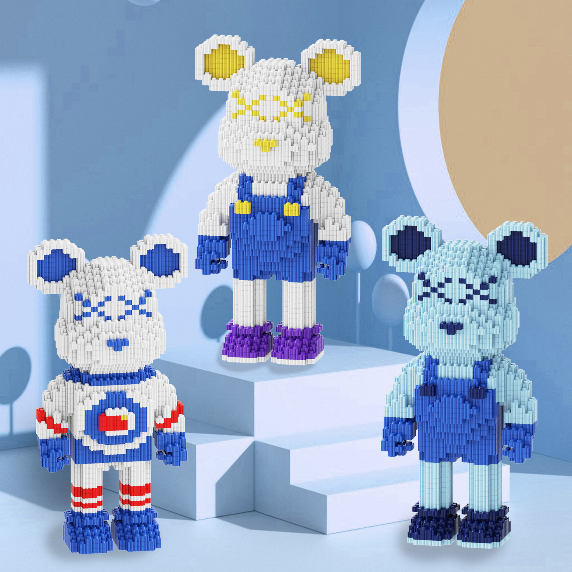 暴熊串联积木 积木系列   小颗粒积木 微颗粒积木细节图