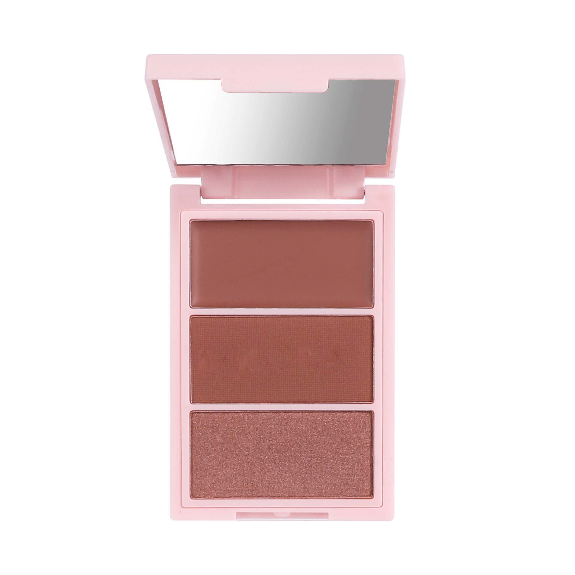 Mineral multi-functional three-color color-changing blush set, long-lasting Highlighter Contouring and brightening powder facial set Item Picture