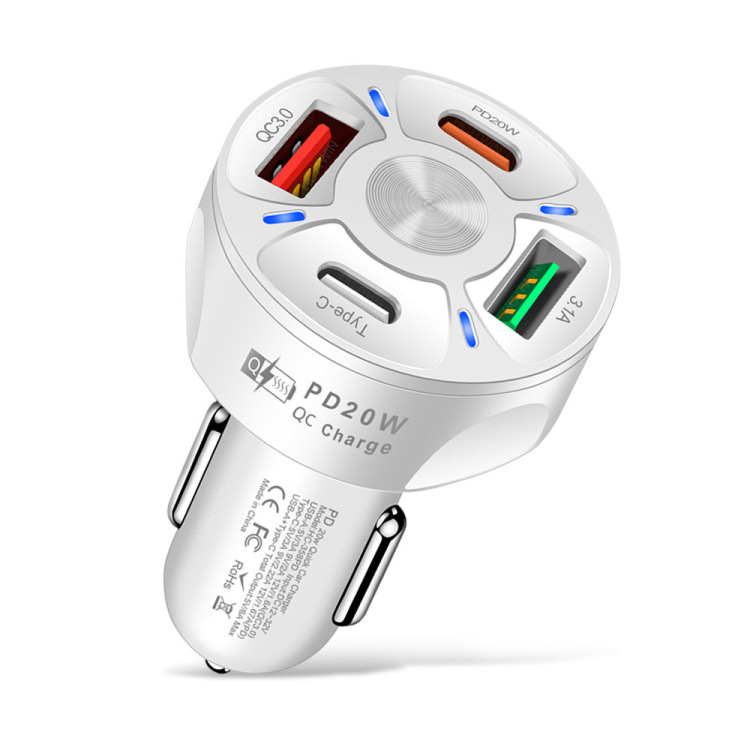 محمولة رباعية محمولة على أربع شاحنات مقطورة (QC3.0PD20W 4 مقابس ذاتية الدفع رباعية Item Picture