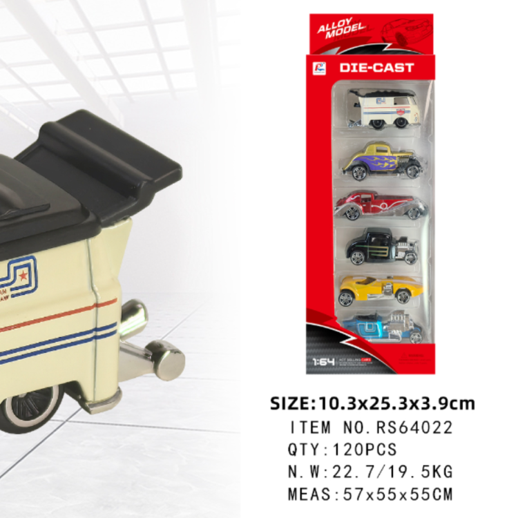 Cross-border 1:64 sliding alloy car, window box toy car, children's toy ornaments