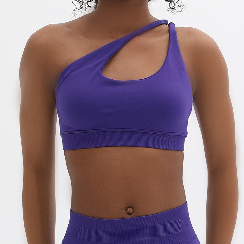 Cross-border new off-the-shoulder sports underwear, women's yoga bra, Pilates, beautify the chest and back, sports, outdoor fitness Item Picture