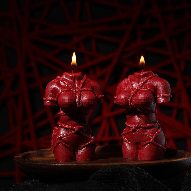 大豆蜡香薰蜡烛绳子捆绑式低温蜡烛绳艺可撕拉滴蜡情侣调情礼物