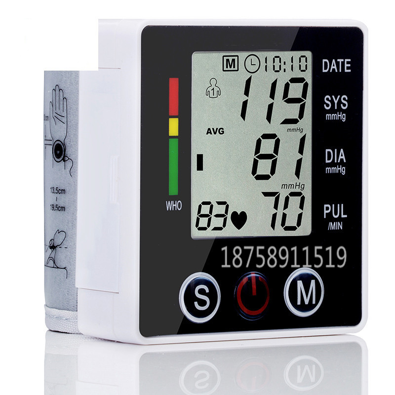 Blood pressure measuring instrument, intelligent voice electronic blood pressure monitor, wrist fully automatic high-precision blood pressure monitor Application Scenario