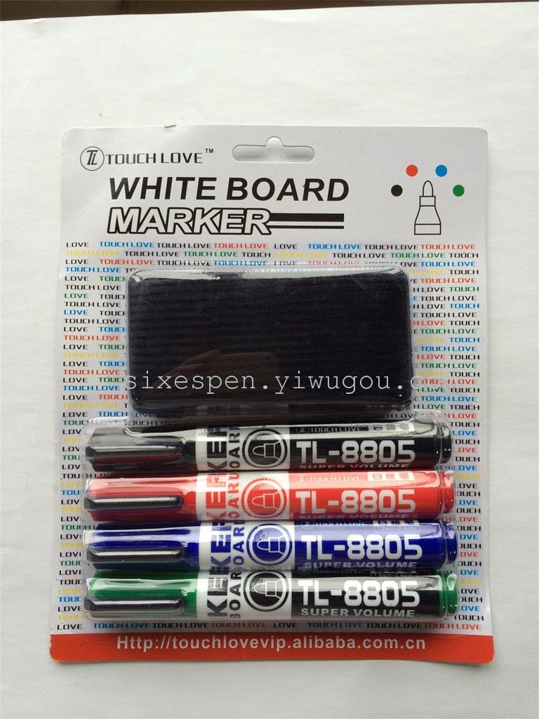 Factory direct sales of 4 card-absorbing whiteboard pens 615, durable for writing and erasing