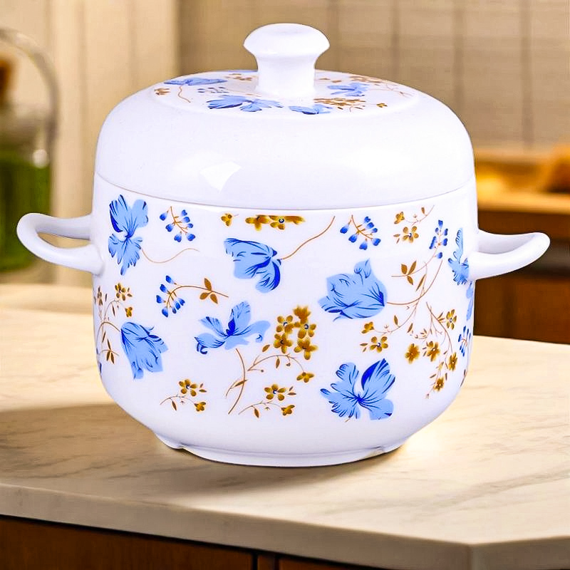 Ceramic stewing cups, household water-jacketed soup stewing cups, covered bird's nest cups, steamed egg cups, small earthenware POTS for making soup, soup POTS