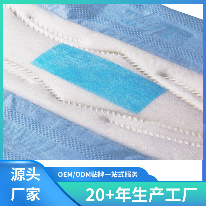 干爽网面女士卫生巾外贸出口厂西非夜用卫生巾sanitary napkins产品图