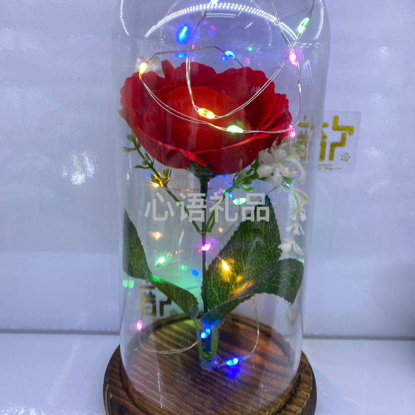 玻璃罩/流沙/手饰/花瓶摆件/玻璃制品白底实物图
