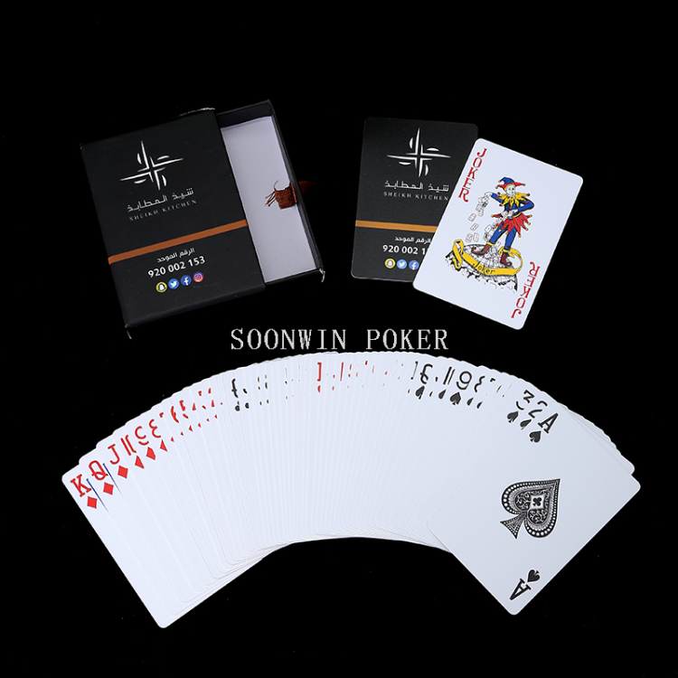 塑料扑克定制订做外贸中东新材料撕不破不掉色客户logo订制产品图