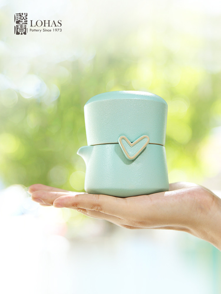 Taiwan Lubao Quick Cup - A pot and a cup, all your wishes come true. It's a portable ceramic tea set for home and travel Application Scenario