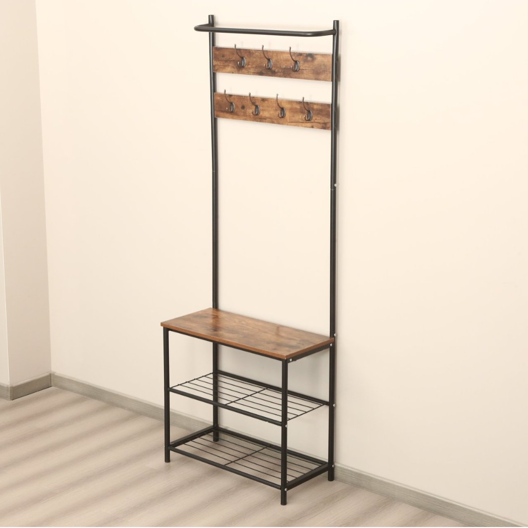 Multi-functional household wardrobe rack, bedroom storage rack, living room entrance storage rack, simple wardrobe rack for storage and organization