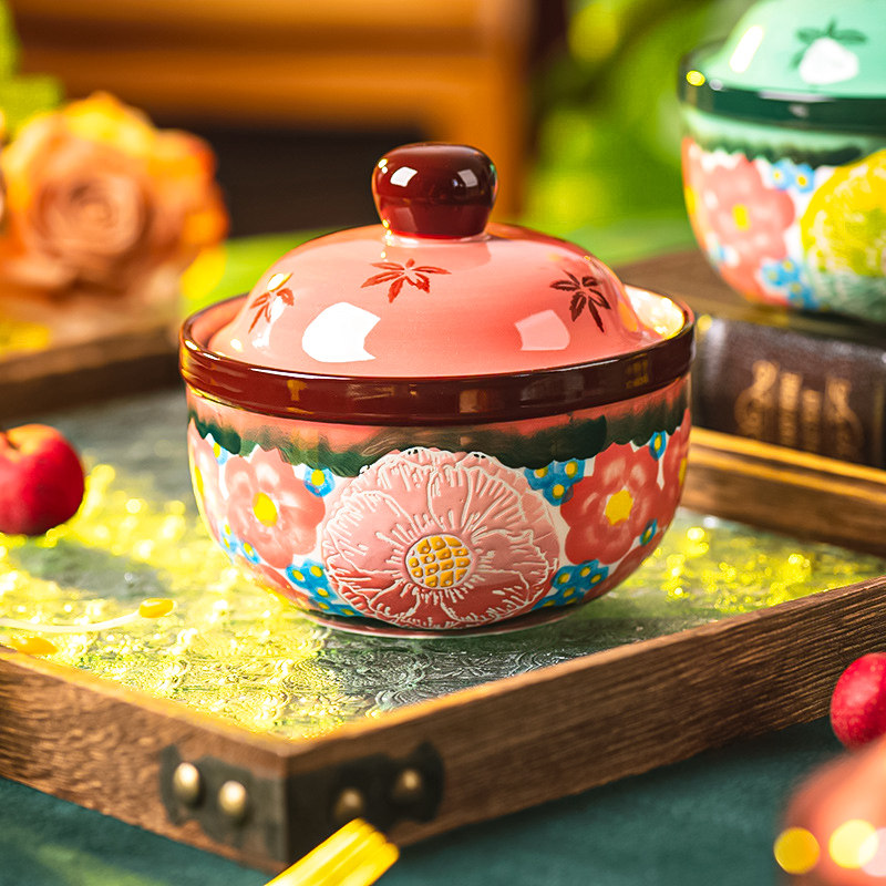 陶煲王陶瓷隔水炖盅煨汤小瓦罐燕窝甜品盅炖汤小汤盅家用一人份