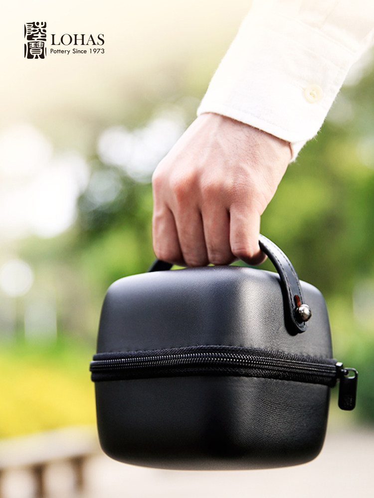 Lubao Ceramic tea sets, Spring and Autumn Quick Cup, travel tea sets, outdoor one pot, one cup, with tea strainer, easy brewing pot Application Scenario