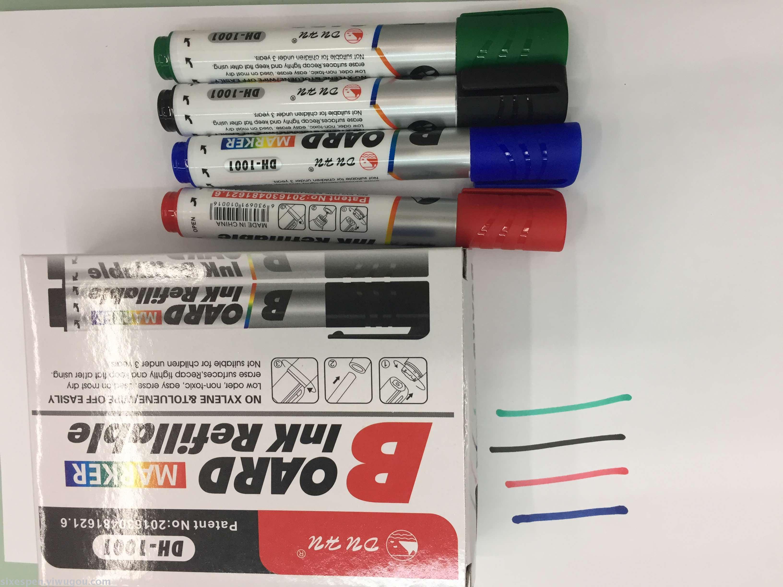 The 2017 new model of ink-refilling white board pen DH-1001 erasable pen Application Scenario