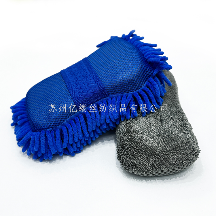 跨境清洁长毛绒八字海绵洗车专用海绵擦车海绵汽车清洁工具批发细节图